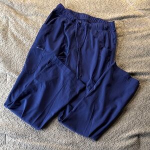 Small Navy Blue Healing Hands “Rebecca” Scrub Pants